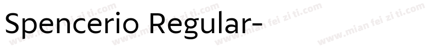 Spencerio Regular字体转换